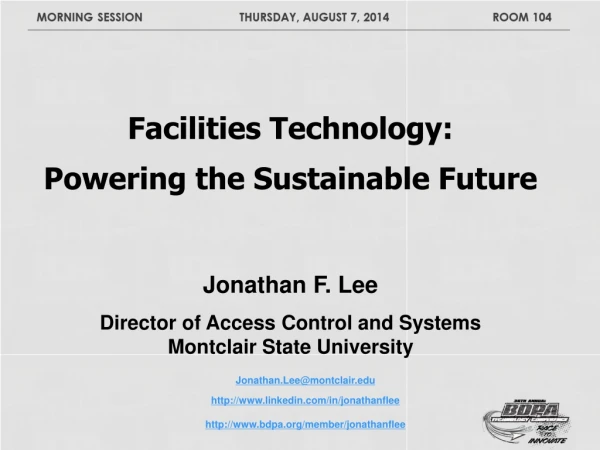 Facilities Technology: Powering the Sustainable Future