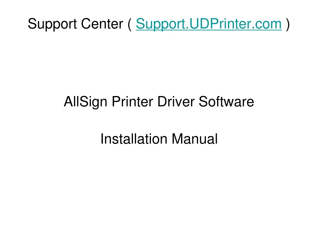 support center support udprinter com