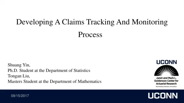Developing A Claims Tracking And Monitoring Process