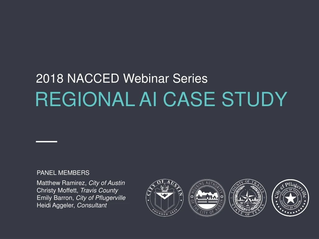 2018 nacced webinar series