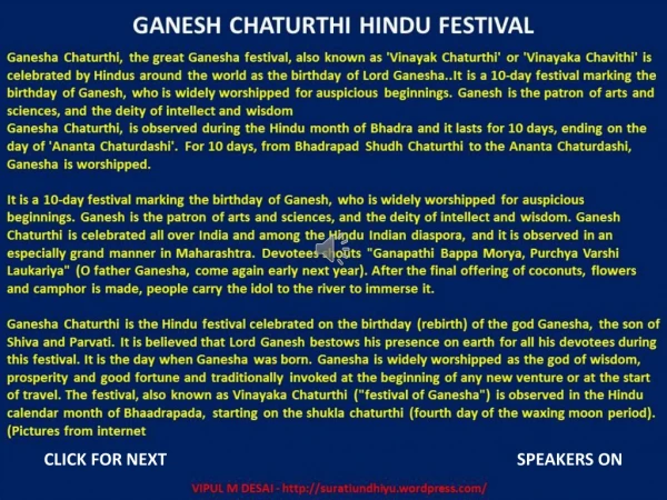 ganesh chaturthi hindu festival