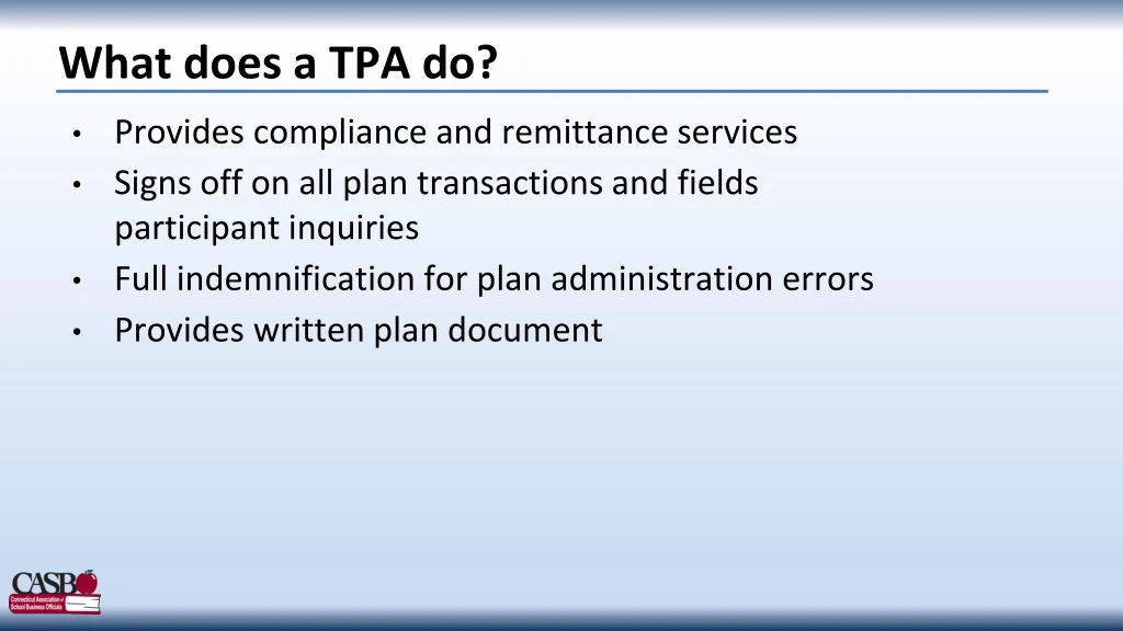 what does a tpa do