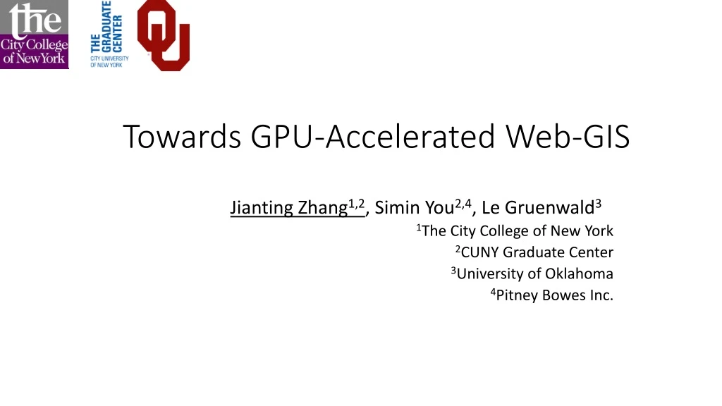 towards gpu accelerated web gis