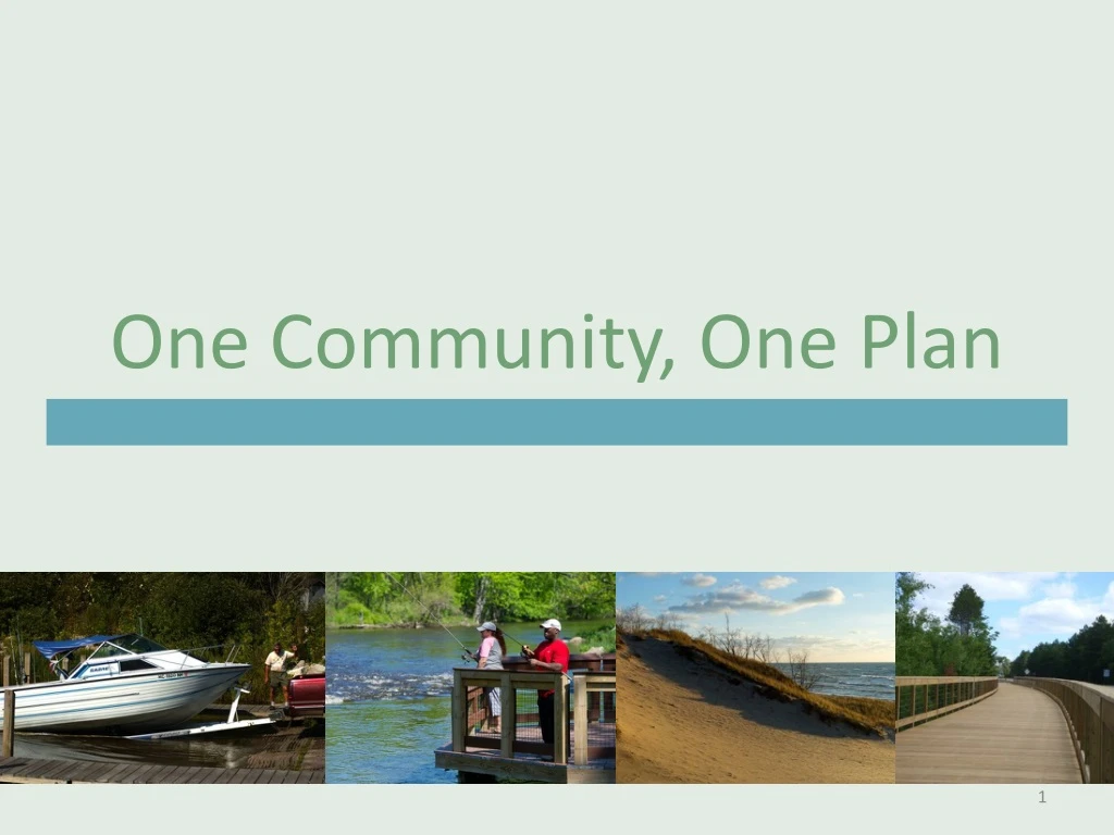 one community one plan