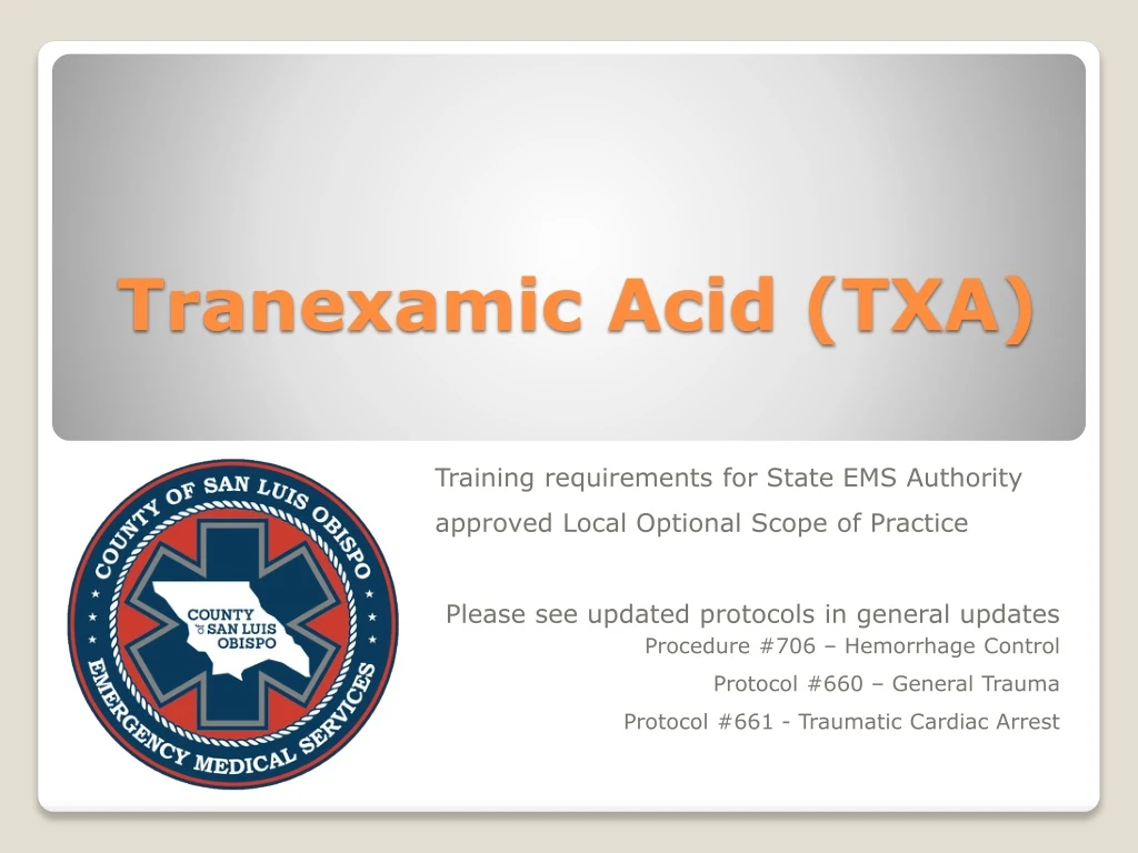 tranexamic acid txa