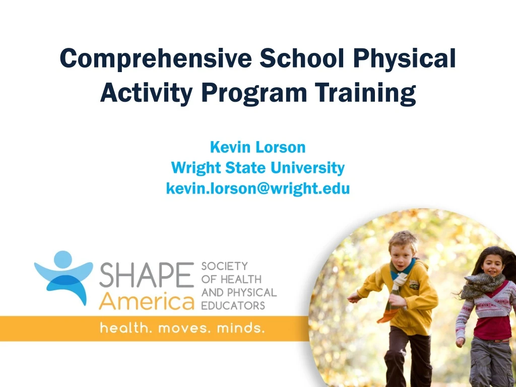 comprehensive school physical activity program training