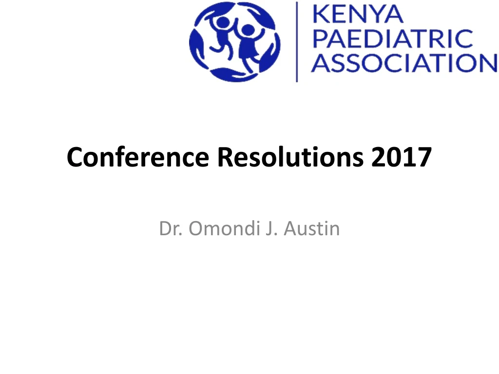 conference resolutions 2017