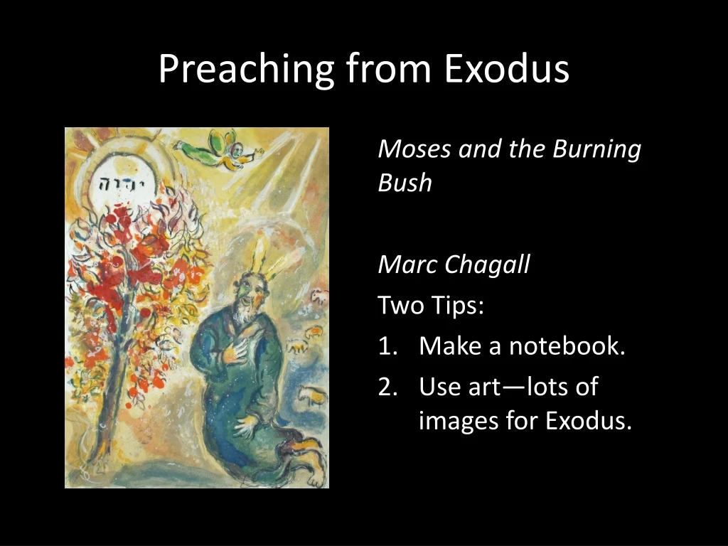 preaching from exodus