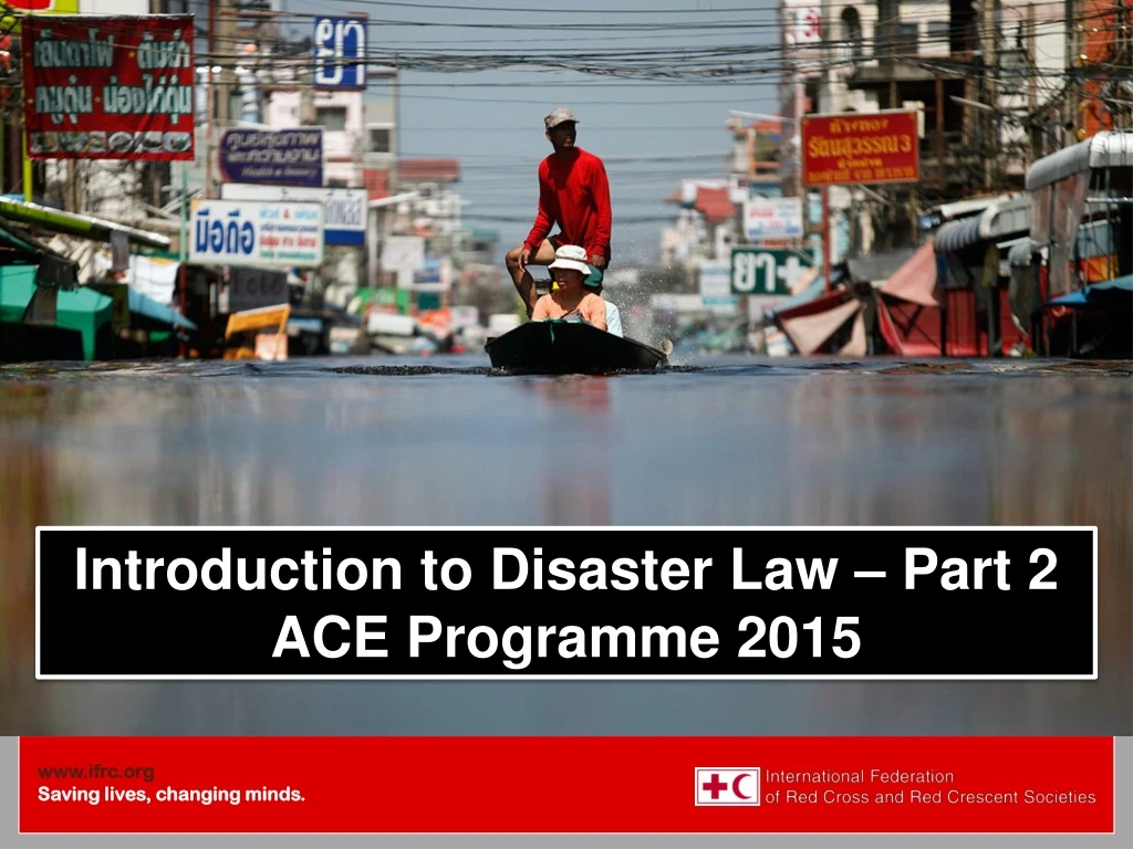 disaster law an asia pacific perspective