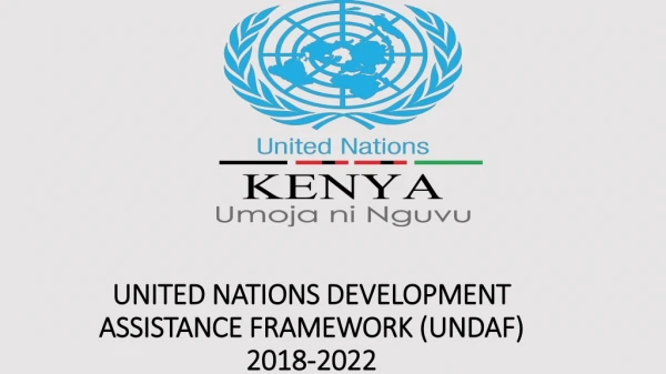UNITED NATIONS DEVELOPMENT ASSISTANCE FRAMEWORK (UNDAF) 2018-2022