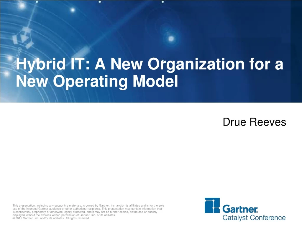 hybrid it a new organization for a new operating model