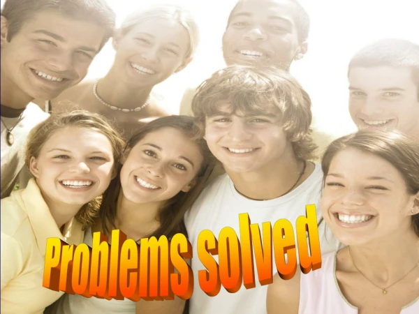 Problems solved