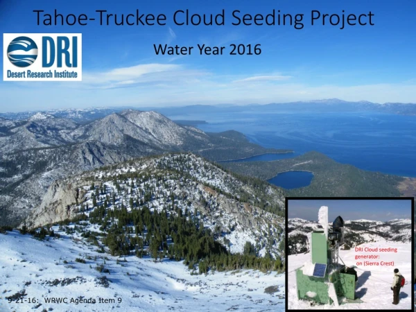 Tahoe-Truckee Cloud Seeding Project