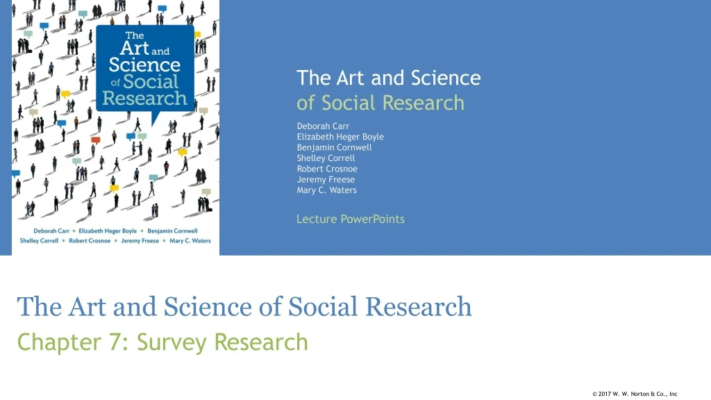 the art and science of social research