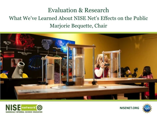 Evaluation &amp; Research What We’ve Learned About NISE Net’s Effects on the Public