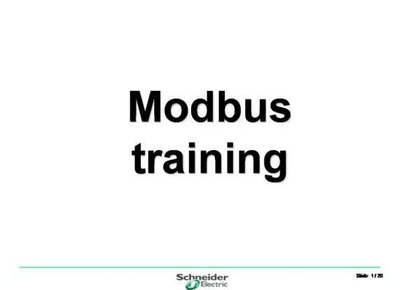 Modbus training