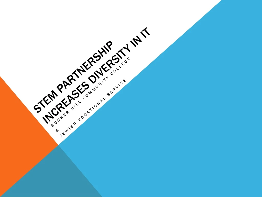 stem partnership increases diversity in it