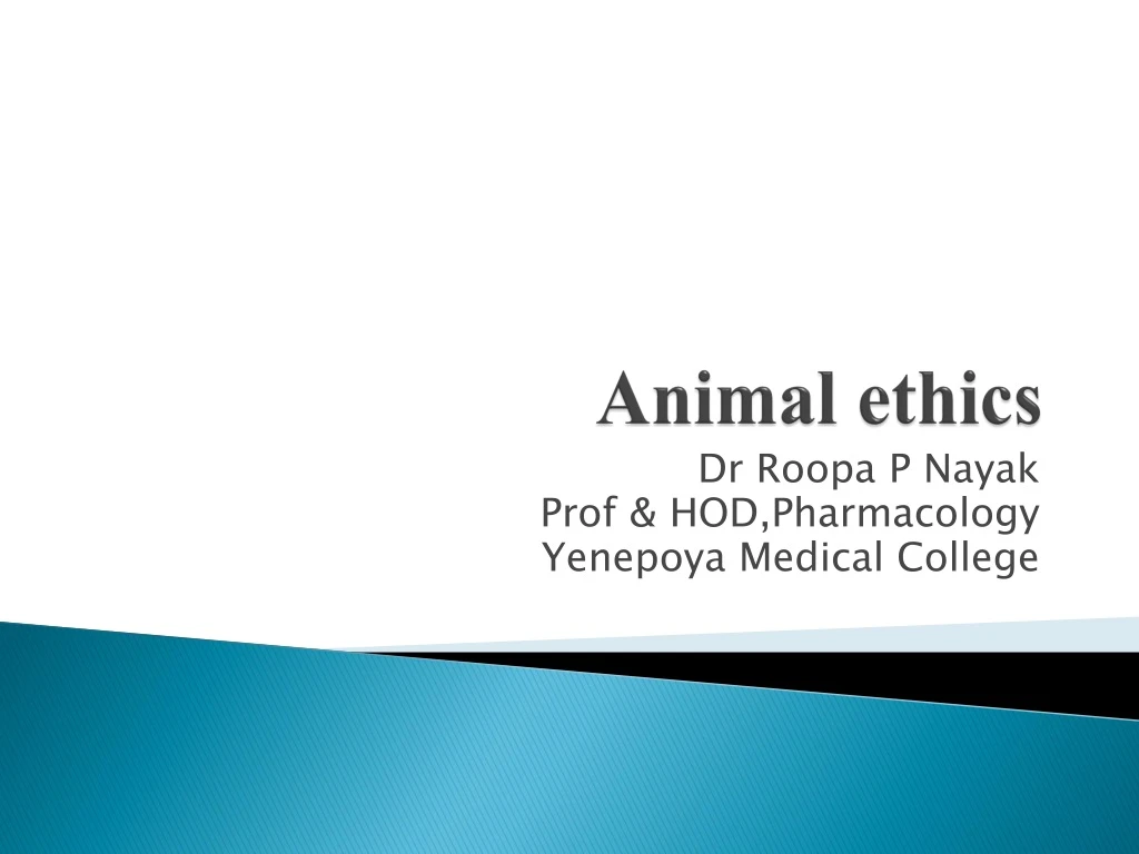 animal ethics