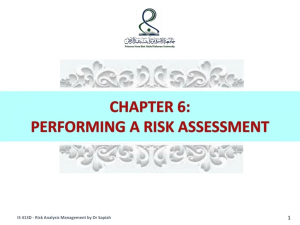 CHAPTER 6: PERFORMING A RISK ASSESSMENT