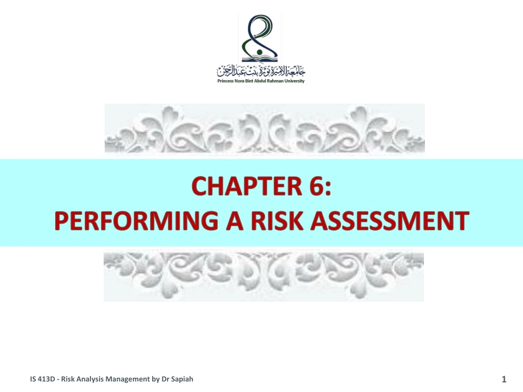 chapter 6 performing a risk assessment