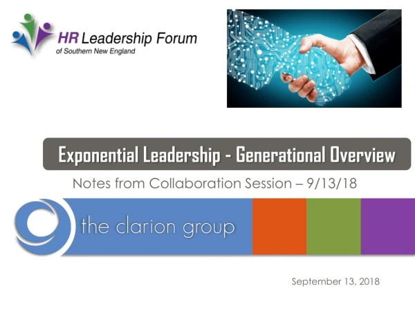 Notes from Collaboration Session – 9/13/18