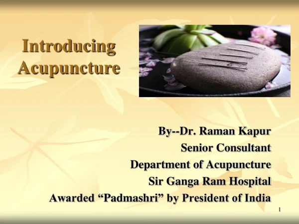Introducing Acupuncture