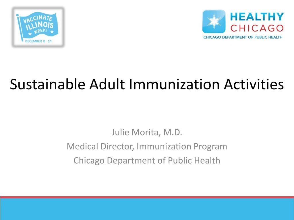 sustainable adult immunization activities