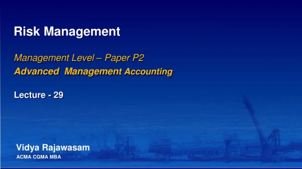 Risk Management