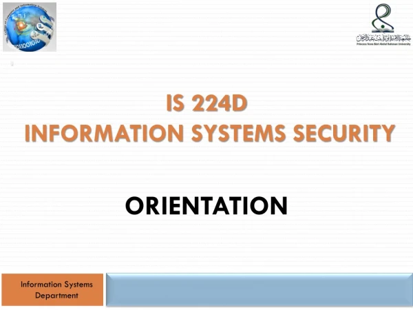 IS 224D Information systems Security