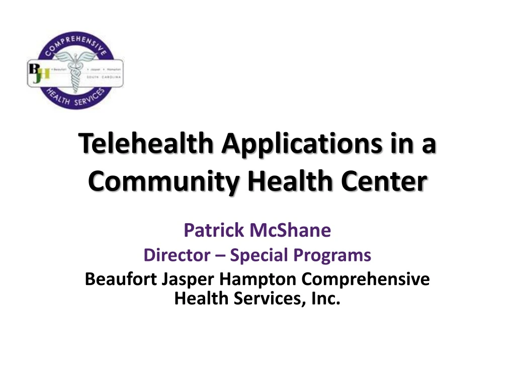 telehealth applications in a community health center