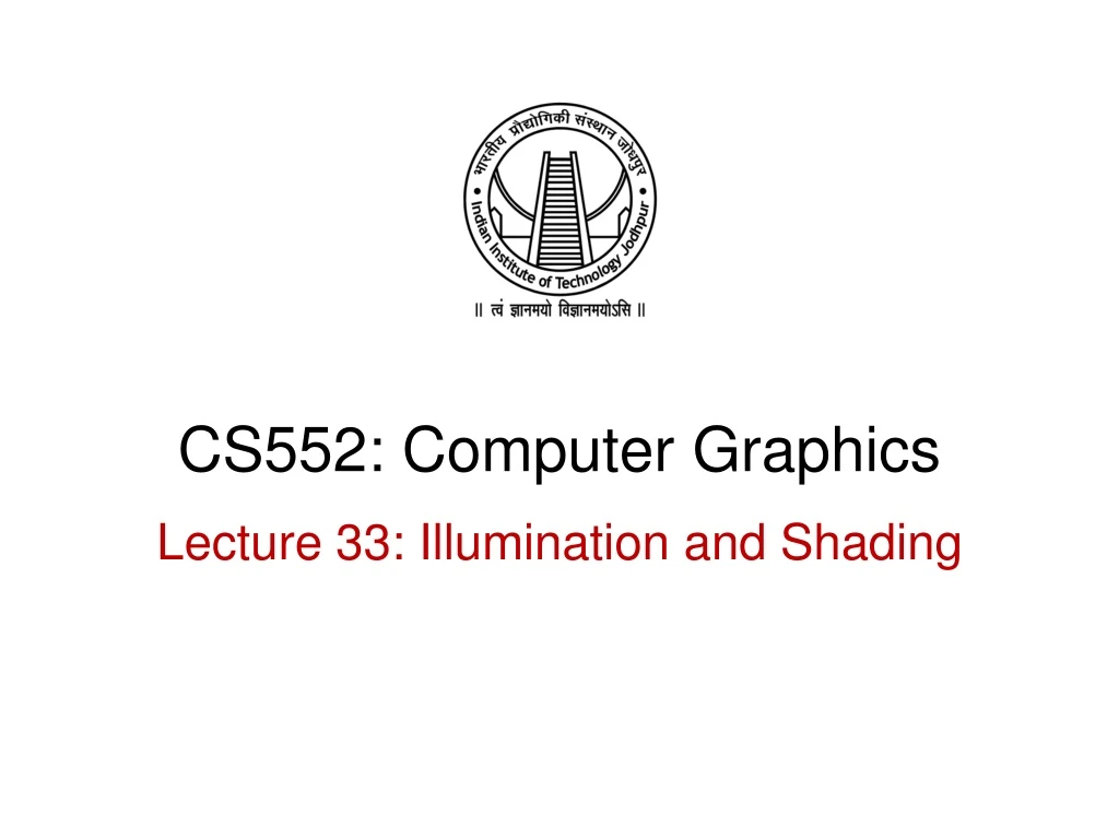 cs552 computer graphics