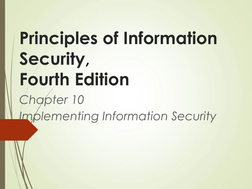principles of information security fourth edition