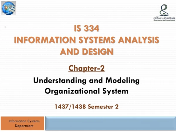 IS 334 information systems analysis and design