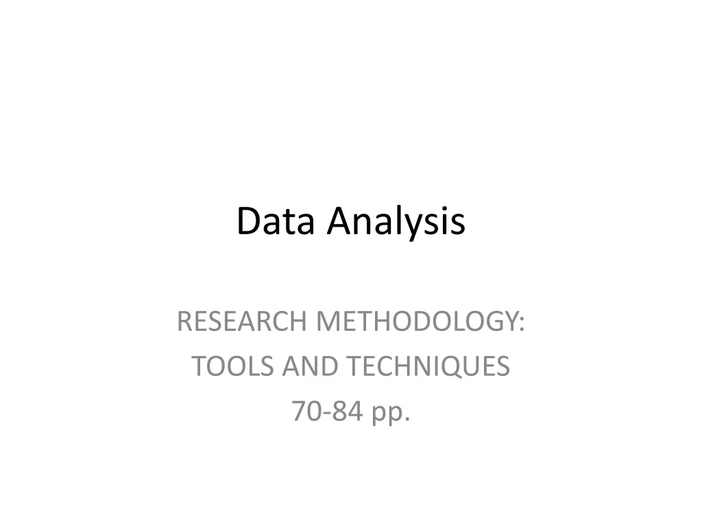 data analysis