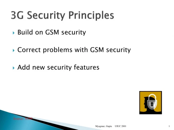 3G Security Principles
