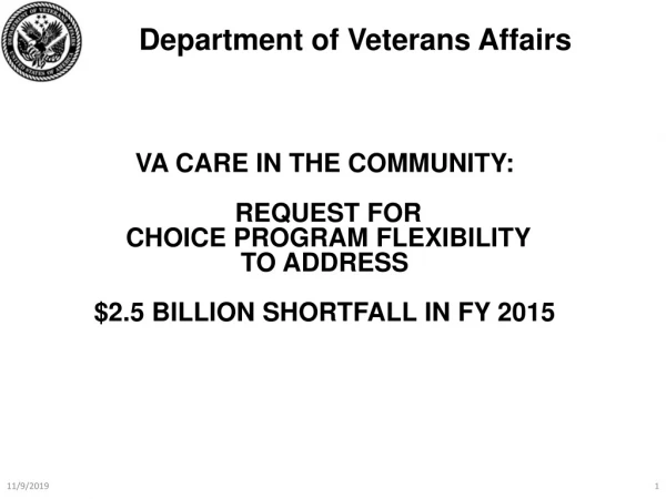 Department of Veterans Affairs