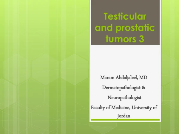 Testicular and prostatic tumors 3