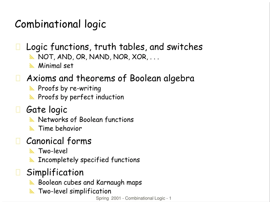 combinational logic