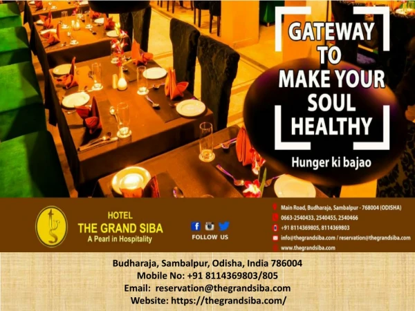 Luxury Hotel in Sambalpur | Hotel The Grand SIBA