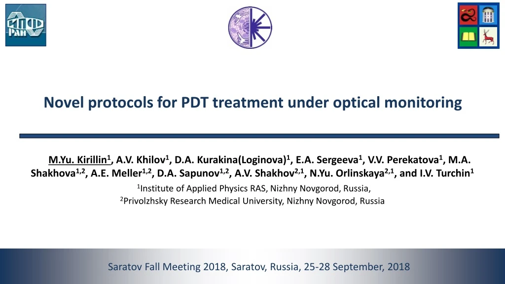 novel protocols for pdt treatment under optical