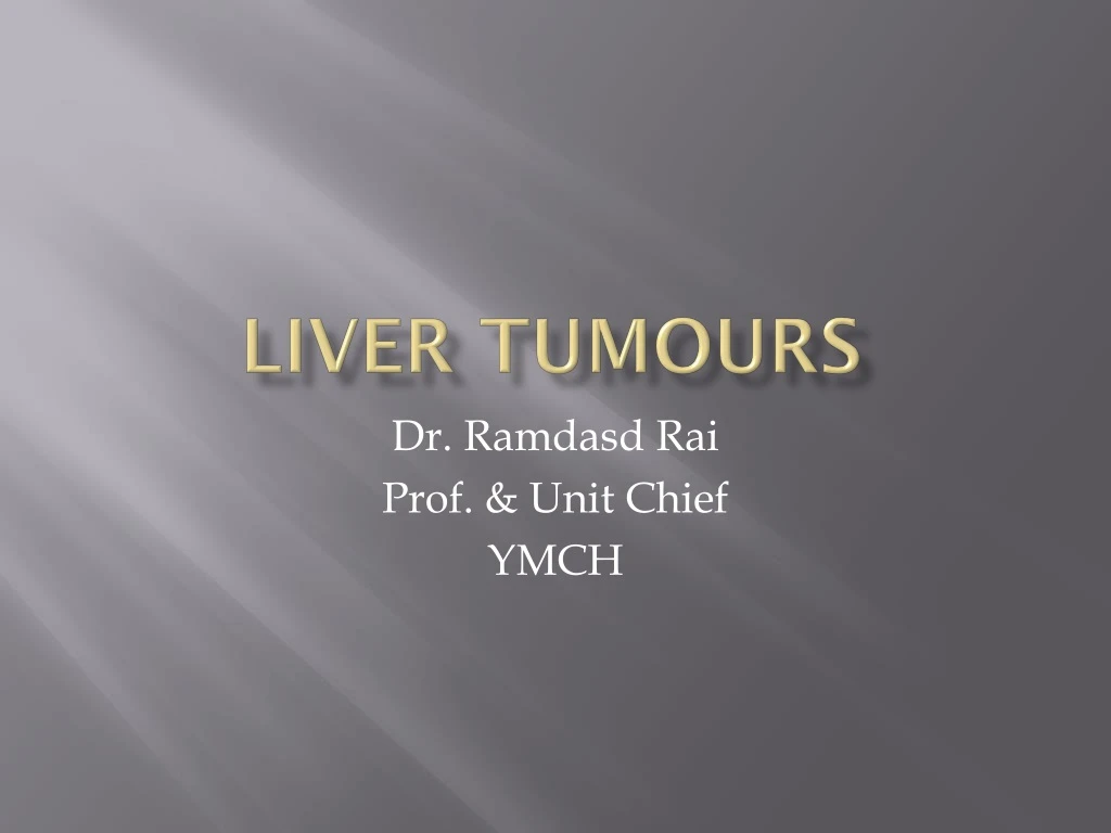 liver tumours