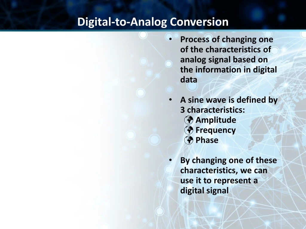 digital to analog conversion