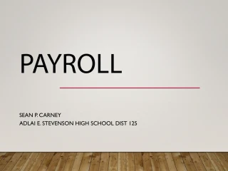 PAYROLL - slide 1