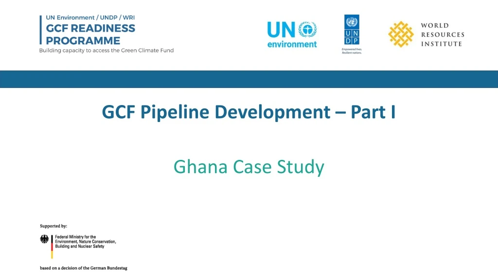 gcf pipeline development part i