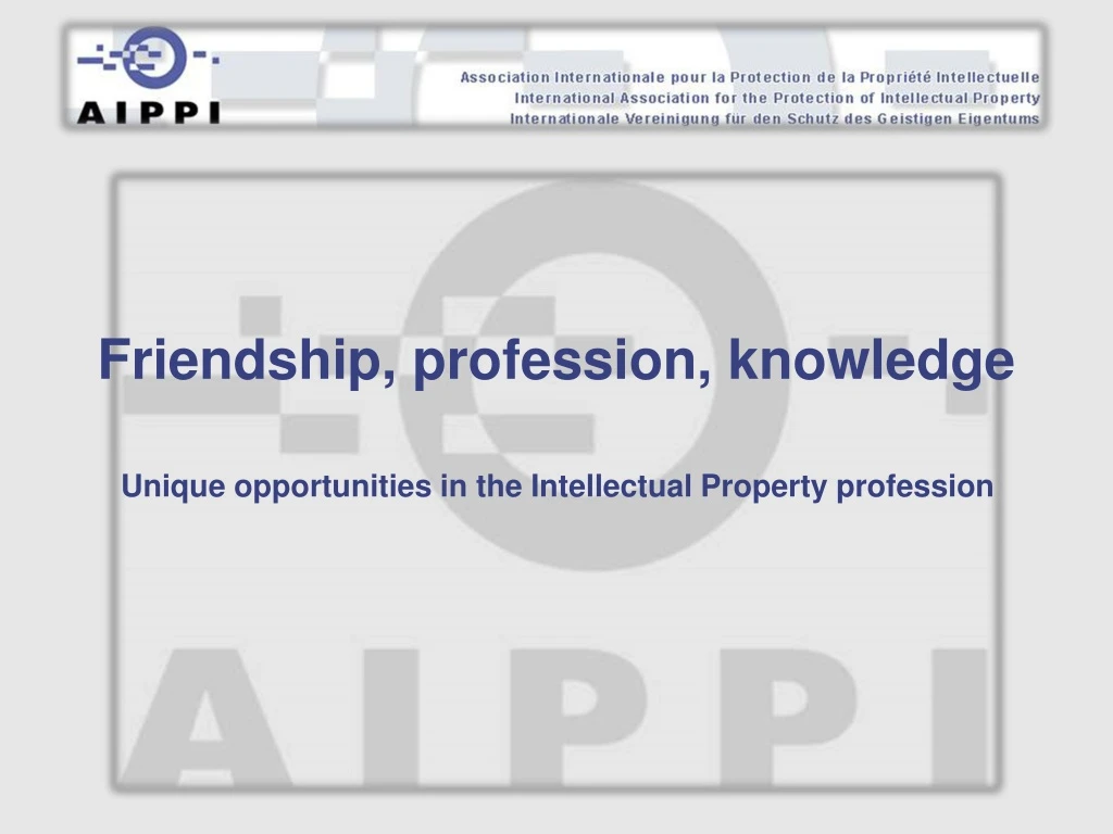 friendship profession knowledge