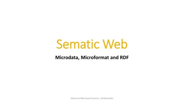 Sematic Web