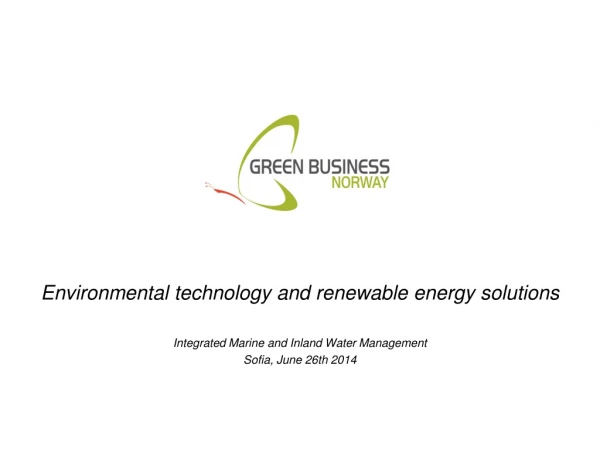 Environmental technology and renewable energy solutions