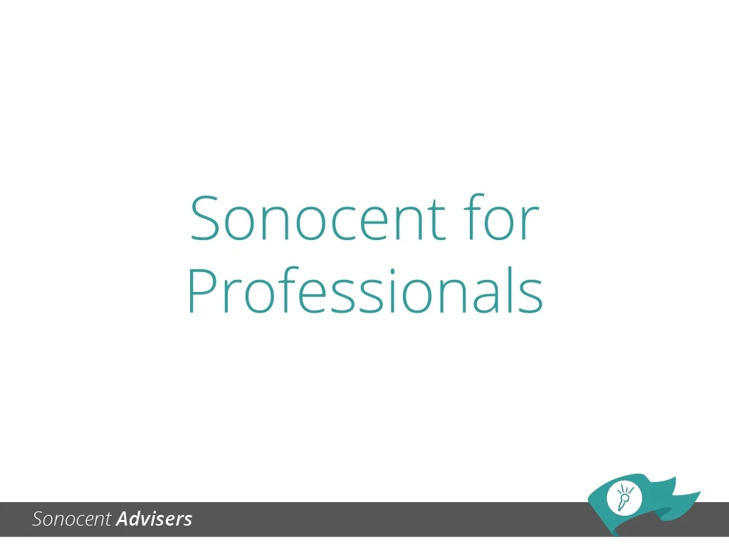 sonocent for professionals