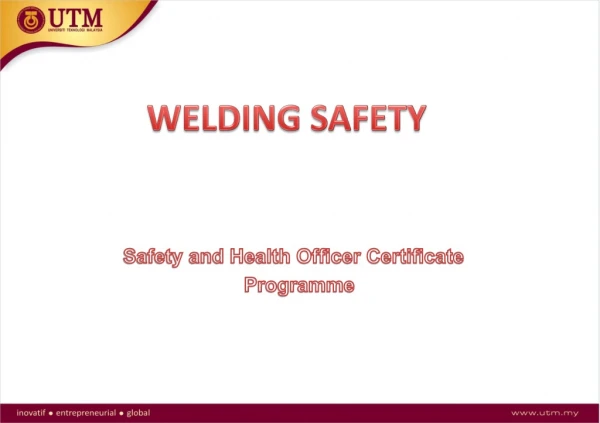 Safety and Health Officer Certificate Programme