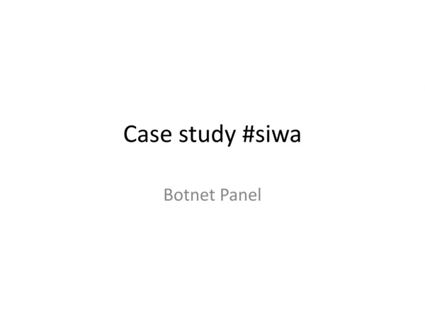 Case study #siwa